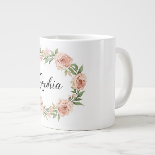 Floral Sophia Coffee Mok (Voorkant rechts)