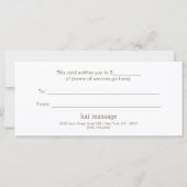 Floral Spa Turquoise Lotus Cadeaubon (Achterkant)