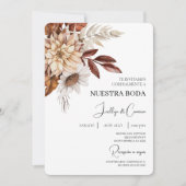 Floral Spaanse bruiloft uitnodiging (Voorkant)