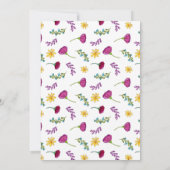 Floral Spain Fiesta Rehearsal Dinner Invitation Kaart (Achterkant)