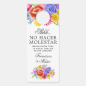 Floral Spain Fiesta Wedding do not Disturate Deurhanger (Voorkant)