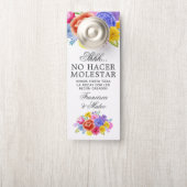 Floral Spain Fiesta Wedding do not Disturate Deurhanger (Op knop)