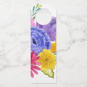 Floral Spain Fiesta Wedding Flessenhanger (Achterkant)