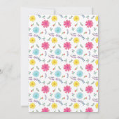 Floral Spain Fiesta Wedding Save The Date (Achterkant)