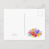 Floral Spain Fiesta Wedding Save the Date Aankondigingskaart (Achterkant)