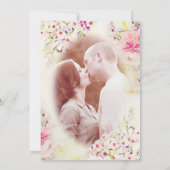 Floral  sparen de Datum Foto vlakke Kaart (Achterkant)