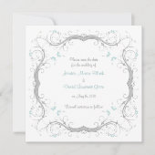  Floral sparen de kaart van de Datum (Voorkant)