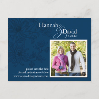 Floral sparen het Briefkaart van de Datum