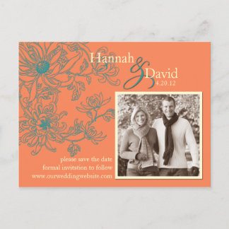 Floral sparen het Briefkaart van de Datum