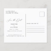 Floral sparen het Briefkaart van de Datum | Sutton (Achterkant)