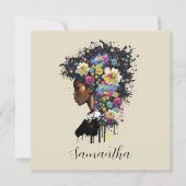 Floral Sparking African American Woman (Voorkant)