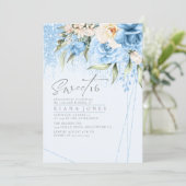 Floral Sparkles Sweet Sixteen Blue ID912 (Staand voorkant)