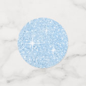 Floral Sparkles Sweet Sixteen Blue ID912 Confetti (Kleine voorkant)
