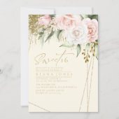 Floral Sparkles Sweet Sixteen Gold ID912 (Voorkant)