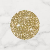 Floral Sparkles Sweet Sixteen Gold ID912 Confetti (Kleine voorkant)