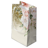 Floral Sparkles Sweet Sixteen Gold ID912 Klein Cadeauzakje (Achterkant Gekanteld)