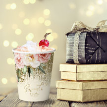 Floral Sparkles Sweet Sixteen Gold ID912