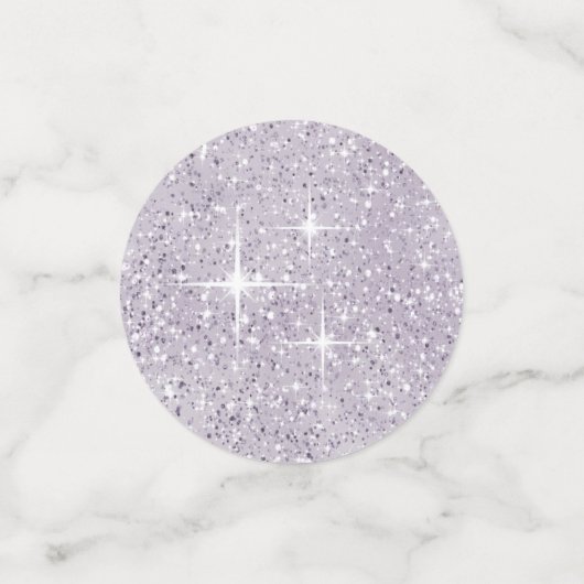 Floral Sparkles Sweet Sixteen Mauve ID912 Confetti (Kleine voorkant)