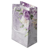 Floral Sparkles Sweet Sixteen Mauve ID912 Klein Cadeauzakje (Achterkant Gekanteld)
