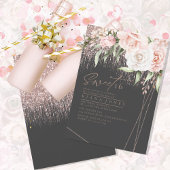 Floral Sparkles Sweet Sixteen Roos Gold/Blk ID912