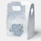 Floral Sparkles Wedding Bedankt Dusty Blue ID889 Bedankdoosjes (Geopend)