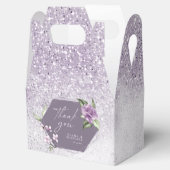 Floral Sparkles Wedding Bedankt Mauve ID889 Bedankdoosjes (Geopend)