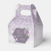 Floral Sparkles Wedding Bedankt Mauve ID889 Bedankdoosjes (Voorkant Zijde)