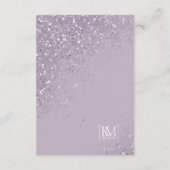 Floral Sparkles Wedding Details Mauve ID889 Informatiekaartje (Achterkant)