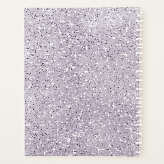 Floral Sparkles Wedding Mauve ID889 Planner (Achterkant)