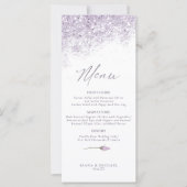 Floral Sparkles Wedding Menu2 Mauve ID889 (Voorkant)
