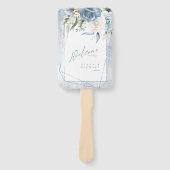 Floral Sparkles Wedding Party of Program Bl ID889 Handwaaier (Voorkant)