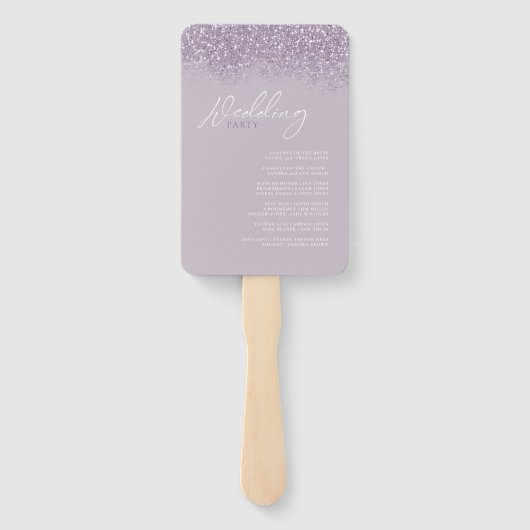 Floral Sparkles Wedding Party of Program ID889 Handwaaier (Achterkant)