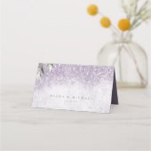 Floral Sparkles Wedding Table Mauve ID889 Plaatskaartje (Achterkant)