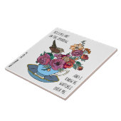 Floral & Sparrow, w vers van Matthew 10:29-31 Tegeltje (Zijkant)