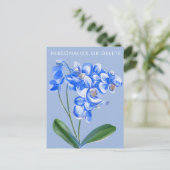 Floral, speciaal gepersonaliseerd voor witte en bl briefkaart (Staand voorkant)