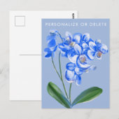 Floral, speciaal gepersonaliseerd voor witte en bl briefkaart (Voorkant / Achterkant)
