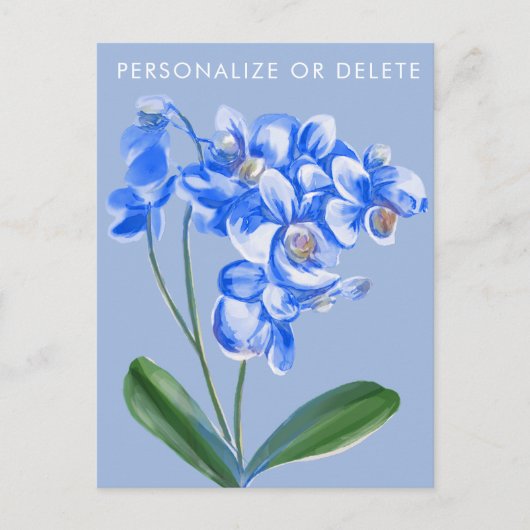 Floral, speciaal gepersonaliseerd voor witte en bl briefkaart (Voorkant)