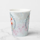 Floral Special Friend Birthday Party Papieren Bekers (Links)