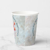 Floral Special Friend Birthday Party Papieren Bekers (Rechts)
