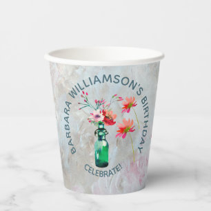 Floral Special Friend Birthday Party Papieren Bekers
