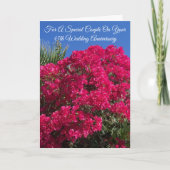 Floral Specialized 45th Wedding Jubileum Kaart (Voorkant)
