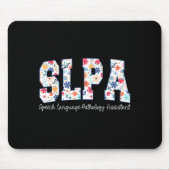 Floral Speech Language Pathology Istant Slpa Appre Muismat (Voorkant)