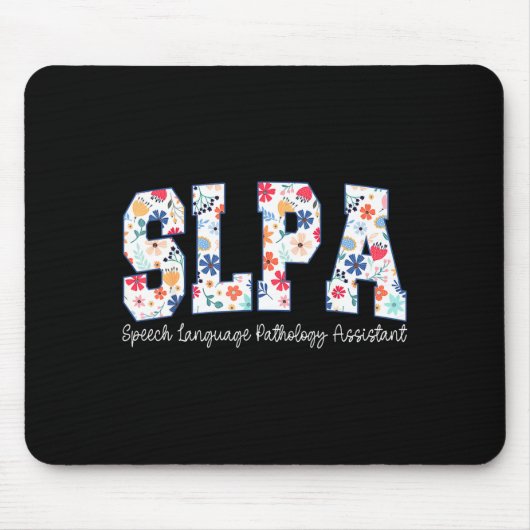 Floral Speech Language Pathology Istant Slpa Appre Muismat (Voorkant)