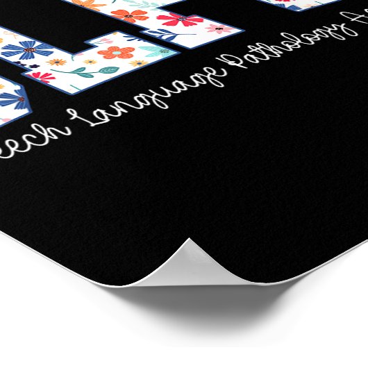 Floral Speech Language Pathology Istant Slpa Appre Poster (Hoek)