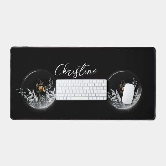 Floral sphere Desk mat (Keyboard & Muis)