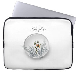 Floral sphere laptophoes laptop sleeve