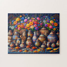 "Floral Spice Bazaar" Legpuzzel