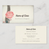  Floral Spine Chiropractor Afspraak Afsprakenkaartje (Voorkant / Achterkant)