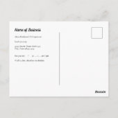 Floral Spine Chiropractor Afspraak Briefkaart (Achterkant)