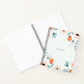 Floral Spiral Bound Hardcover Notitieboek (Binnen)